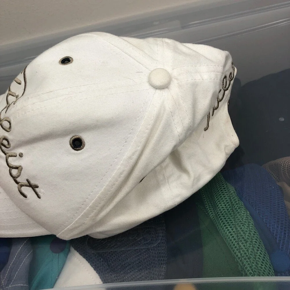 Titleist Hat White Adjustable Strap Cap Golf Course Golfing Club‎ Men's Women's